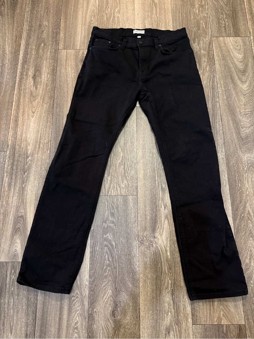 Tecovas Men’s Black Straight Stretch Jeans 34x32 Western Cowboy 5 Pocket